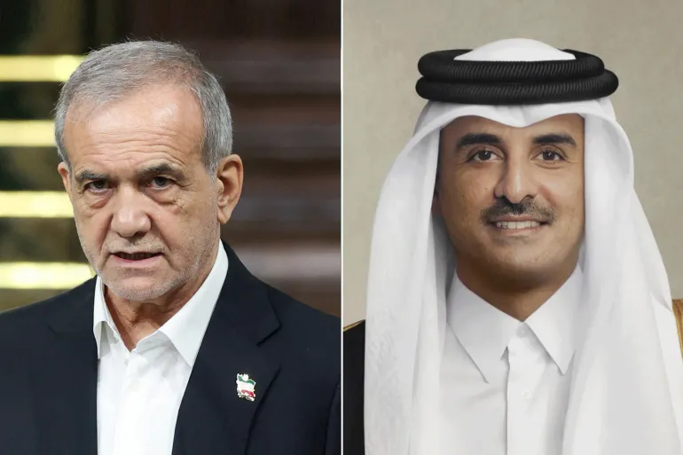 الرئيس الايراني :يشيد بجهود قطر للتهدئة وأميرها يهنئه بتوقيع مذكرة التفاهم مع أمريكا