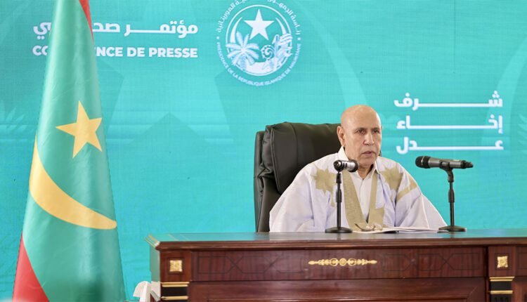 خلال مؤتمره الصحفي … رئيس غزواني : موريتانيا آمنة وتواصل مسارها التنموي بآفاق واعدة