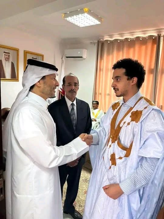 أبناء الرئيس السابق معاوية ولد الطايع يقدمون واجب العزاء في وفاة الأمير الوالد لدولة قطر
