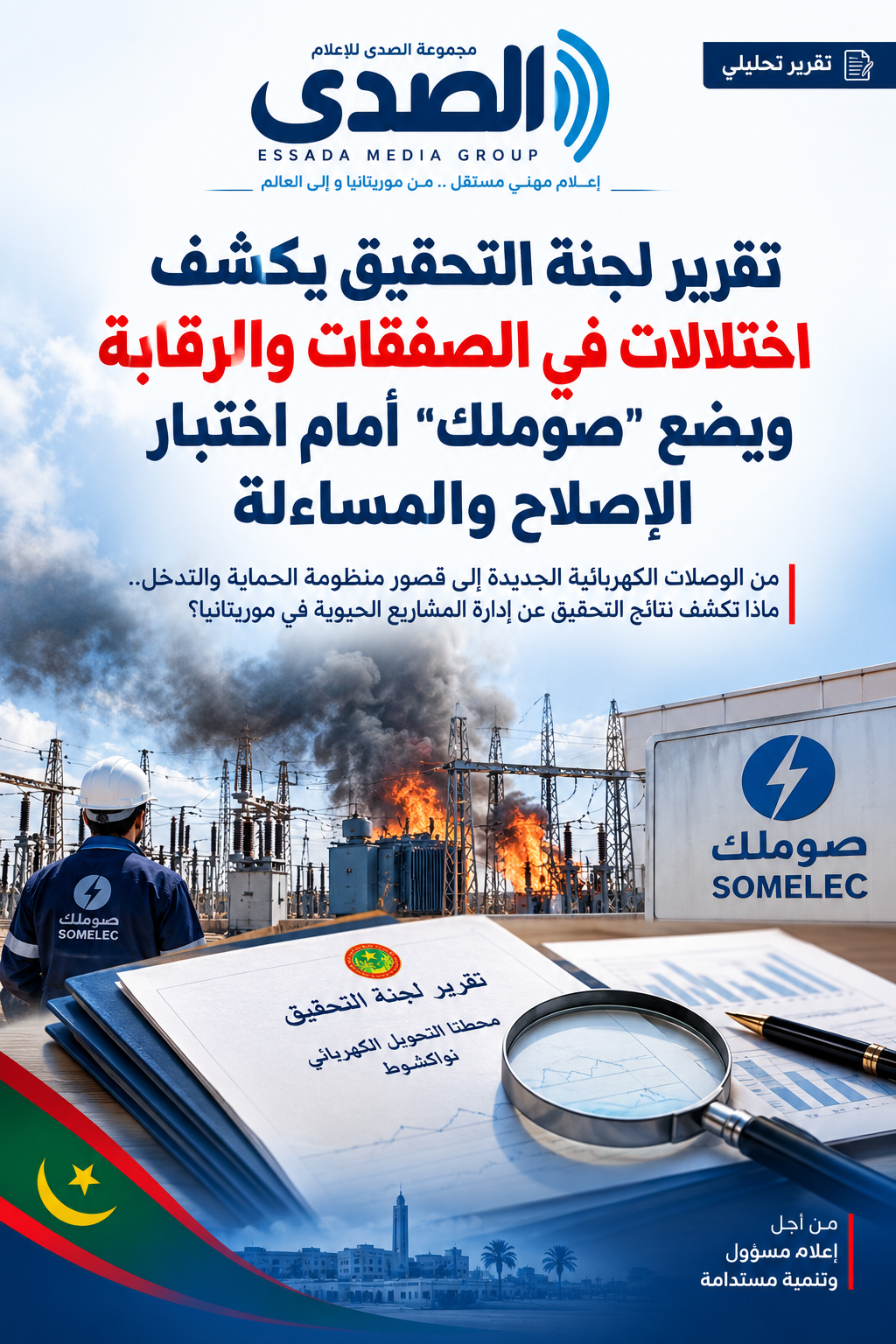 تقرير لجنة التحقيق يكشف اختلالات في الصفقات والرقابة ويضع “صوملك” أمام اختبار الإصلاح والمساءلة